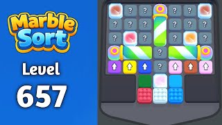 Marble sort Level 657 solution gameplay