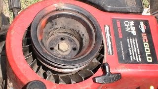 Putting a Pull Rope on the Mower