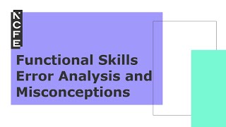 Error Analysis and Misconceptions