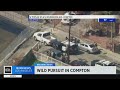 Wild pursuit leads to lengthy standoff in Compton