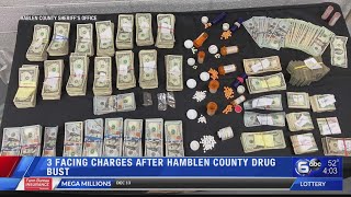 3 facing charges after Hamblen County drug bust