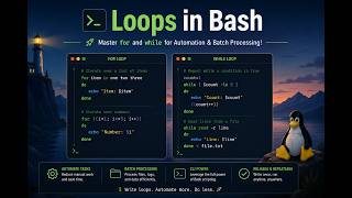 Loops in Bash – Master for and while for Automation & Batch Processing!