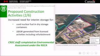 Presentation by CNSC staff on OPG’s request to renew licence for the WWMF (April 12, 2017)