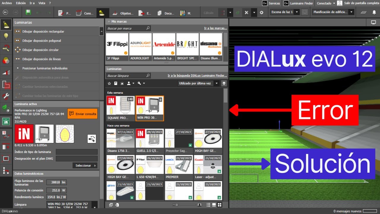 DIALux Evo 12 | Demora Al Cargar Luminarias | Solución - YouTube