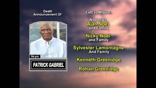 Patrick Reeves Gabriel ~ Long Obituary