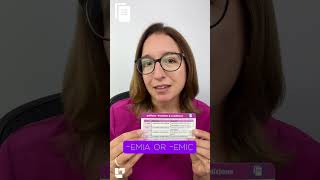 Suffixes -emia and -emic: Medical Terminology SHORT | @LevelUpRN