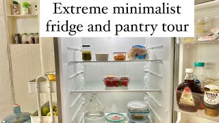 Extreme MINIMALIST fridge and pantry tour