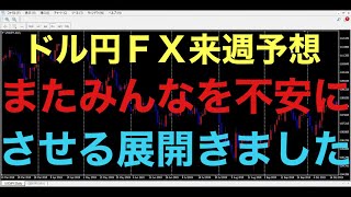 【ドル円FX予想最新】昨夜の下落で意見が分かれる展開になってきました！これがただの調整とみるかorダブルトップの転換がくると予想するかでだいぶ結果が違ってくると思います！