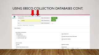Searching Multiple Databases in EBSCO Simultaneously
