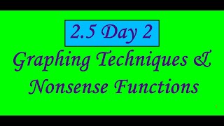 2 5 day 2 VIDEO NOTES