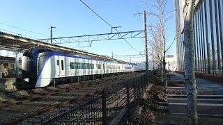 茅野駅12:31入線「E353系S204編成 特急スーパーあずさ18号 新宿行き+E353系S104編成 特急スーパーあずさ18号 新宿行き」