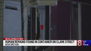Apparent human remains found in container outside abandoned building in New Britain