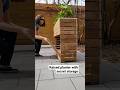 Planter box with hidden storage #shorts