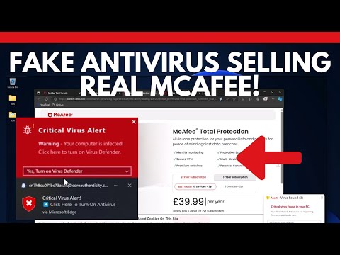 Fake antivirus used to sell real McAfee