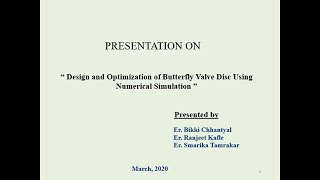CRHTX-28-Design and Optimization of Butterfly Valve Disc Using Numerical Simulation