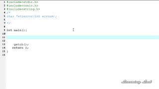 C Programming Language Video Tutorials for Beginners 99 strerror Function 2