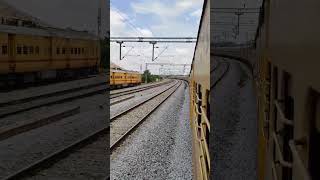 BWT-SBC ICF MEMU Crossing SBC-BWT ICF MEMU at Tyacal | INDIAN RAILWAYS