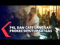 PKL dan Kafe di Depok yang Langgar Jam Malam Ditutup Petugas