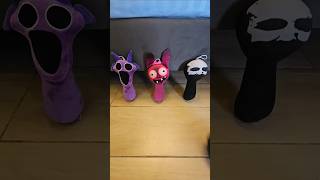 Sprunki Pinki got envy with Durple and Black 🤣🤣❤️ #plush #plushies #sprunki #pinki #durple #amongus