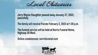 Obits for February 1, 2023