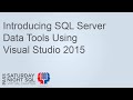 Introducing SQL Server Data Tool using Visual Studio 2015