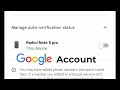 how to add phone device for auto verification on your google account