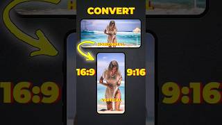 How to convert horizontal video to vertical -16:9 to 9:16 #ytshorts #shorts #shortsvideo #ytshort