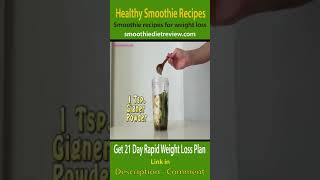 Morning Detox Smoothie Recipe For Weight Loss and Detox Cleanse #shorts