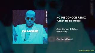 Jhay Cortez, J Balvin, Bad Bunny - No Me Conoce (Remix) [Super Clean Version Rad
