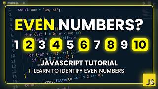 Print Even Numbers in JavaScript | Coding Interview Question