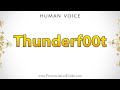 How To Pronounce Thunderf00t