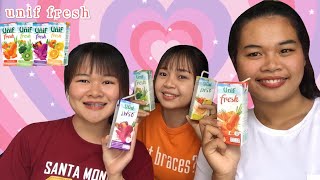 รีวิวน้ำผลไม้ unif  fresh