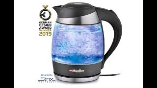 Mueller Premium 2019 Model 1500W Electric Kettle Water Heater with SpeedBoil Tech