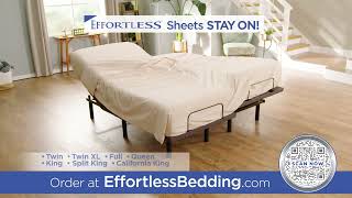 Semi Fitted Top Sheet - Fitted Bottom Sheet - Effortless Bedding Official Commercial