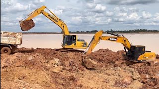 Komatsu PC200-8M0/Sany SY215C-10ACE Loading to Dumptruck