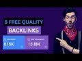 How To Get High Quality Dofollow Backlinks For Free | Unlimited Traffic