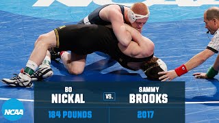 Bo Nickal vs. Sammy Brooks: 2017 NCAA wrestling championship semifinal (184 lb.)