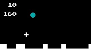 BOMB.BAS - GW-BASIC, 1-player bomb dropping target game