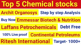 Top 5 chemical stocks | Chemical Stocks Buy for long term | Chemical Stock Analysis