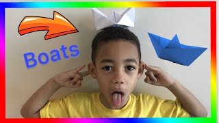 How to make a Paper Boat Kids Origami