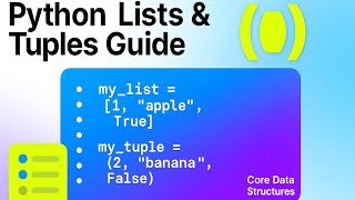 Python Lists & Tuples Explained | Beginner Friendly | Python Series #3 🧑🏻‍💻