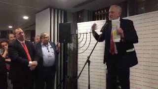 Jeremy Corbyn addresses Jewish Labour Movement Chanukah Party