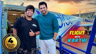 Flying with Karthi 🔥Sardar Interview in AEROPLANE - Irfan's View
