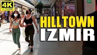 Walking in Izmir Karşiyaka HillTown Shopping Mall  | July 2021| 4k UHD 60fps