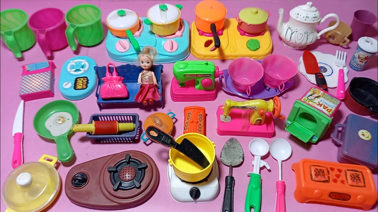 4 Minutes Satisfying With Unboxing Cute Pink Cooking Playsets |Asmr ...