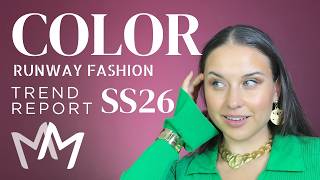 Fashion Color trends SS26 Pantone Color Predictions
