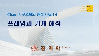 06장 구조물의 해석 part 4 (프레임과 기계 해석): 정역학