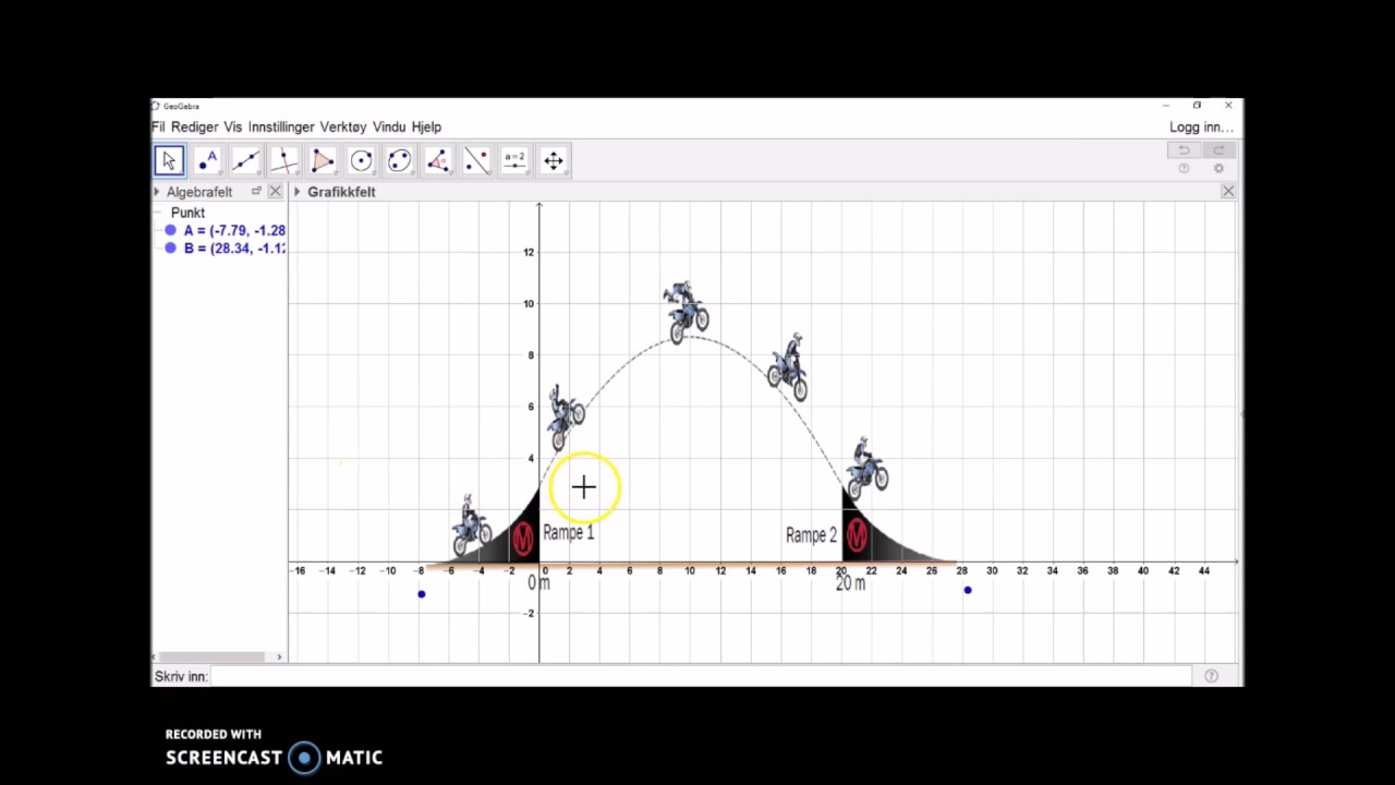 Løysing Av Funksjonsoppgåve Med Geogebra - YouTube