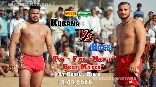 Kurana Vs Bass | क़ुराणा Vs बास फाइनल मैच | इसा मैच तो पंजाब में भी नहीं लगदा कदे | KABADDI HARYANA |