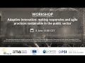 Adaptive Innovation Workshop | OECD OPSI Webinar | 8 June 2021